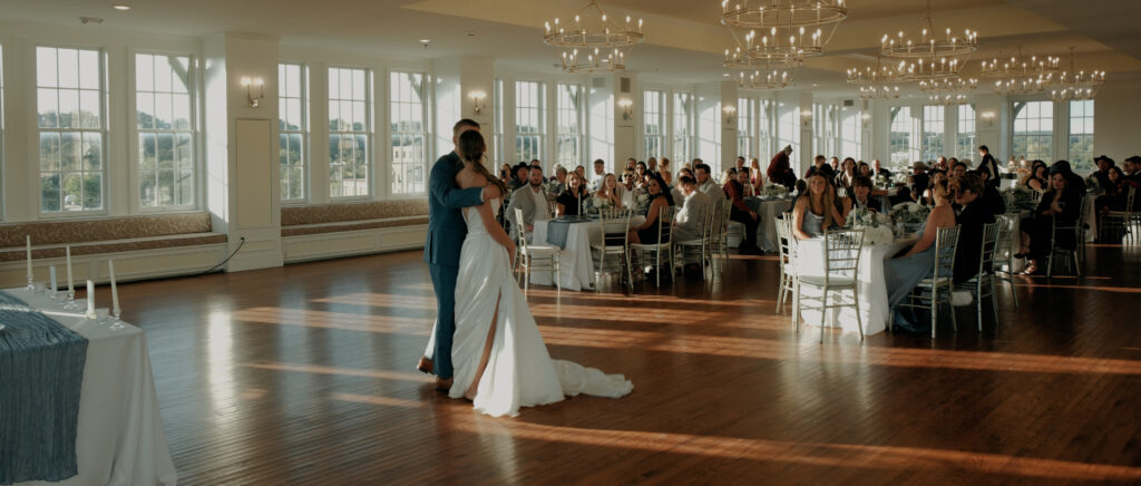 Videography for Wedding Dallas | Tegan and Dayd | - Crazy Water Hotel Wedding Video - bride and groom sharing their first dance together as husband and wife